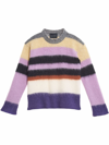 Marc Jacobs Horizontal-stripe Pattern Long-sleeve Jumper In Pink