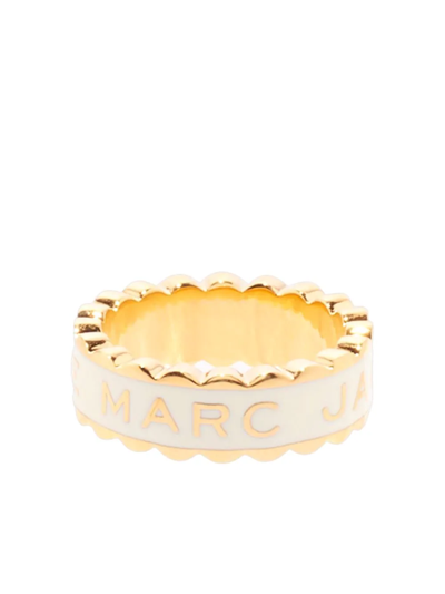 Marc Jacobs The Medallion Scalloped Ring In Gold