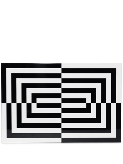 Jonathan Adler Op Art 大号亮漆装饰盒 In Black