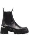 MAJE LEATHER CHELSEA BOOTS