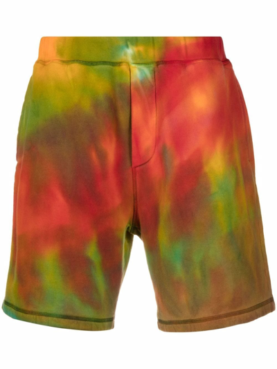 DSQUARED2 TIE-DYE TRACK SHORTS