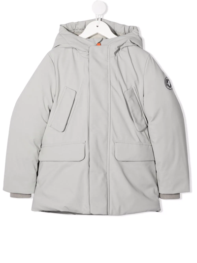 Save The Duck Kids' Logo-patch Sleeve Jacket In Grey