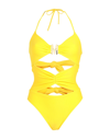 Moschino One-piece Swimsuits In Yellow
