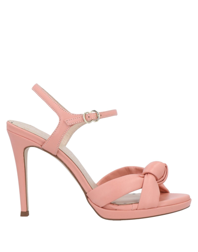 Pedro Miralles Sandals In Salmon Pink
