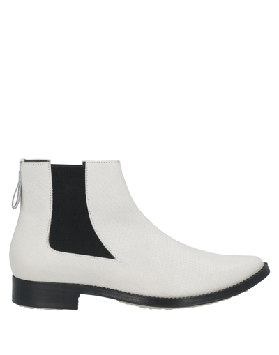 Adieu Ankle Boots In Light Grey