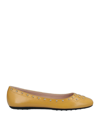 Tod's Ballet Flats In Ocher