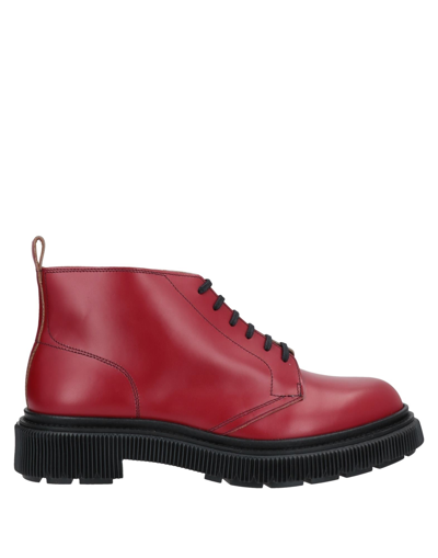 Adieu Ankle Boots In Red