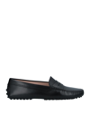 TOD'S TOD'S WOMAN LOAFERS BLACK SIZE 6.5 LEATHER,11118288SN 13