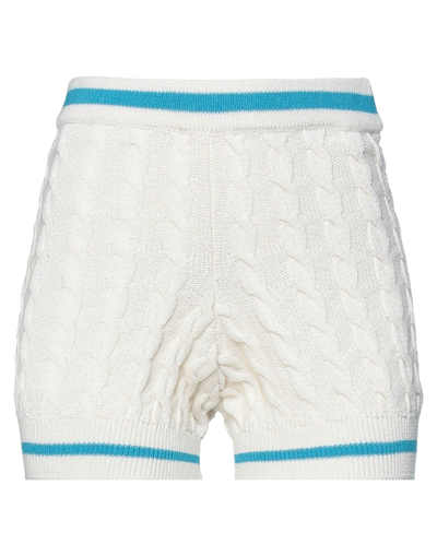 Vicolo Woman Shorts & Bermuda Shorts Ivory Size Onesize Cotton, Acrylic In White