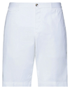 Pt Torino Man Shorts & Bermuda Shorts White Size 40 Cotton, Elastane