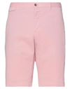 Pt Torino Man Shorts & Bermuda Shorts Pink Size 36 Cotton, Elastane