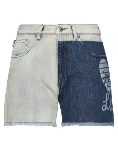 Love Moschino Denim Shorts In Blue