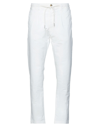 Cruna Man Pants White Size 40 Cotton, Elastane