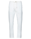 Cruna Stretch Cotton Raval Single-pleat Pants In White