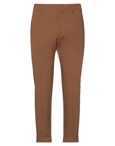 Paolo Pecora Man Pants Camel Size 32 Cotton, Elastane In Beige