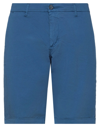 Simon Venäjän Man Shorts & Bermuda Shorts Slate Blue Size 40 Cotton, Elastane
