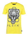 Philipp Plein T-shirts In Yellow