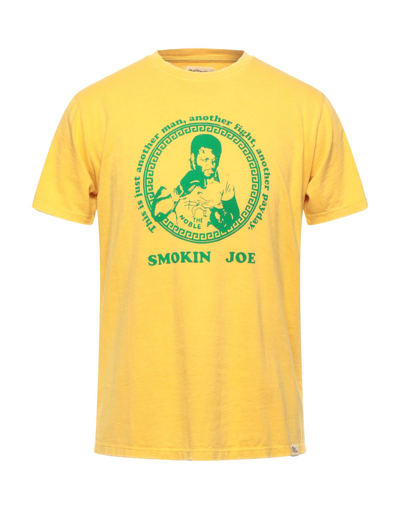 Roy Rogers Roy Roger's Men's Yellow Cotton T-shirt