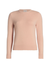 Co Essentials Cashmere Knit Crewneck Sweater In Dusty Pink