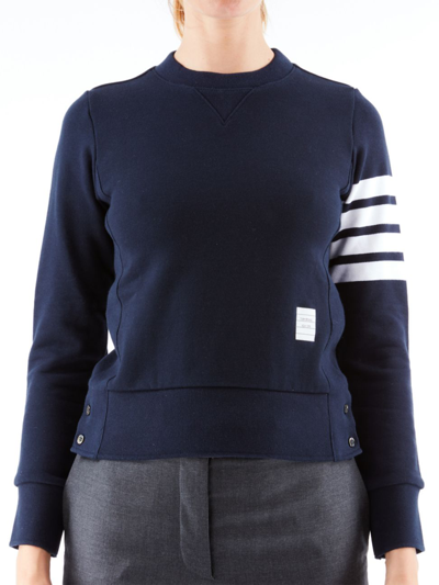 THOM BROWNE WOMEN'S SLIM COTTON CREWNECK SWEATSHIRT,400013503686