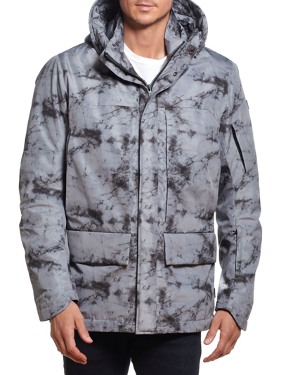 Tumi Men's Camo Pattern Utility Jacket In Arctic Camo