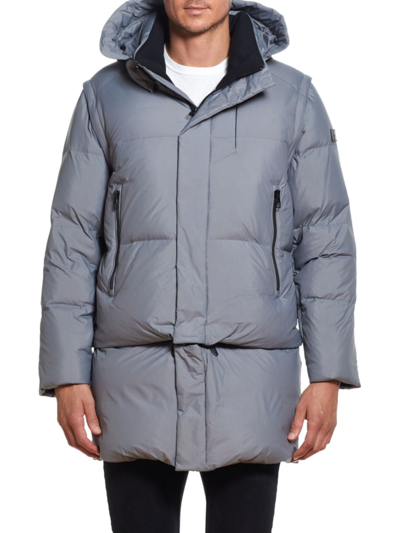 Tumi Men's Water Resistant Puffer Jacket In Charcoal