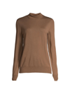 Lafayette 148 Split Collar Sweater In Toffee