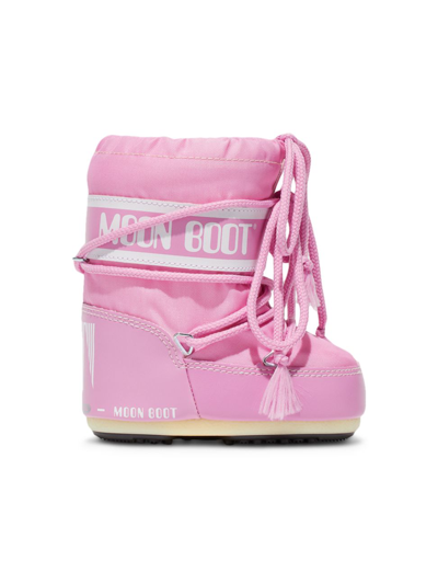 Moon Boot Baby Girl's Icon Mini Nylon Boots In Pink