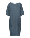 Crossley Short Dresses In Slate Blue