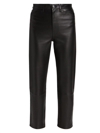 Sprwmn Leather Straight-leg Leather Pants In Black