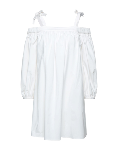 Boutique Moschino Short Dresses In White