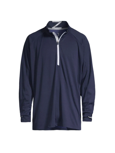 Zero Restriction Z425 Quarter-zip Sweater In Navy