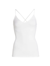 Theory Teah Sleeveless Scoop Neck Silk Camisole In Ivory