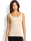 Hanro Cotton Seamless Tank Top In Skin