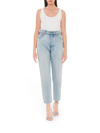 Miu Miu Light Blue Jeans With Ruffled Waist In Blue