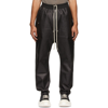 RICK OWENS DRKSHDW BLACK MATTE DENIM BELA JEANS