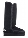 Mou Eskimo 40 In Black Sheepskin In Nero