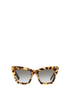 MIU MIU MIU MIU MU 01WS HAVANA LIGHT SUNGLASSES,MU 01WS 7S00A7