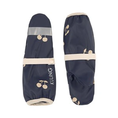 Kuling Navy Cherry Vilnius Recycled Rain Mittens In Blue