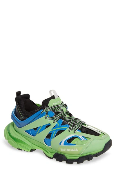 Balenciaga Track Sneaker In 4078 Blue/ Green