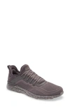 Apl Athletic Propulsion Labs Techloom Tracer Knit Training Shoe In Grey/ Black