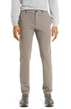 Theory Zaine Slim-fit Cotton-blend Twill Trousers In Sidewalk