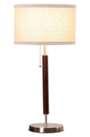 Brightech Carter Led Table Lamp In Brown