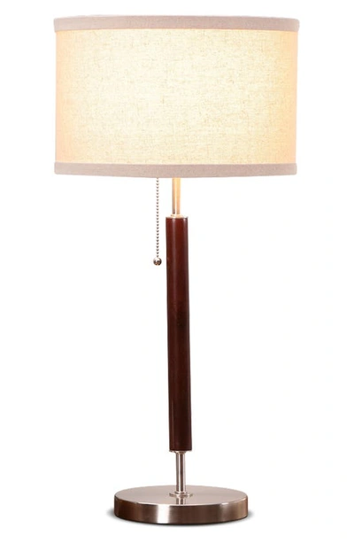 Brightech Carter Led Table Lamp In Brown