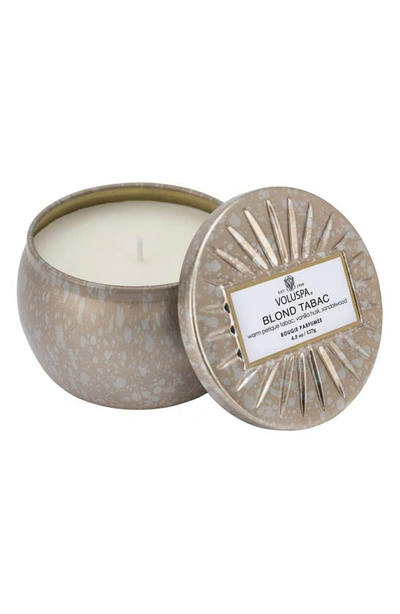 Voluspa Vermeil Blond Tabac Mini Tin Candle