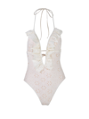 P.A.R.O.S.H P.A.R.O.S.H. LACED HALTERNECK SWIMSUIT