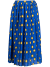 ALESSANDRO ENRIQUEZ STARRY PRINTED PLEATED SKIRT