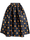 ALESSANDRO ENRIQUEZ STARRY PRINTED FLARED SKIRT