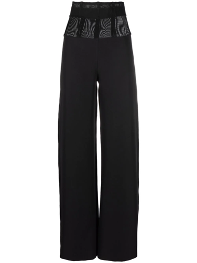Murmur Frame Trousers In 黑色