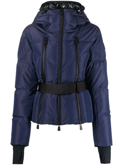 Moncler Goncelin Hooded Quilted Shell Down Jacket In Blue